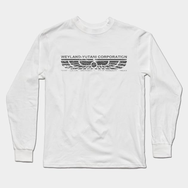 Weyland-Yutani Corp Emblem (black) Long Sleeve T-Shirt by GraphicGibbon